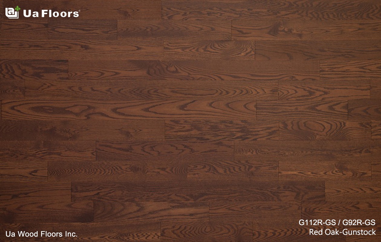 Ua Floors - PRODUCTS|Red Oak Gunstock Engineered Hardwood Flooring