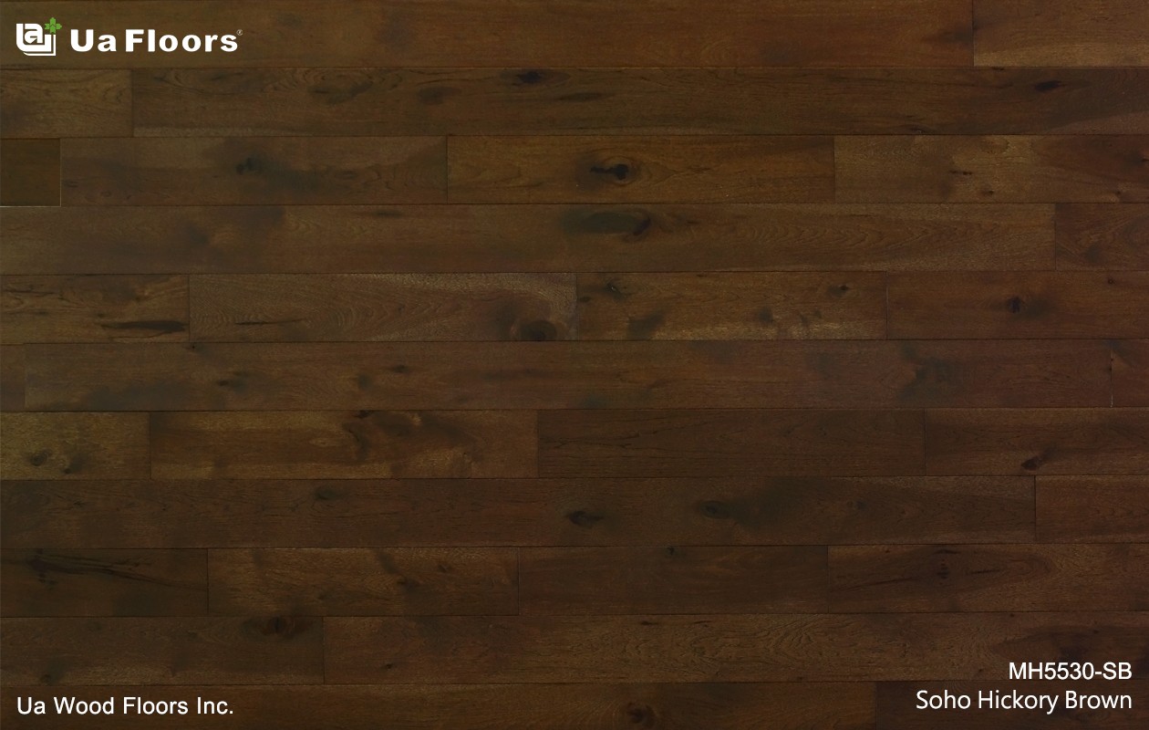 Ua Floors - PRODUCTS|Soho Hickory Brown Engineered Hardwood Flooring 