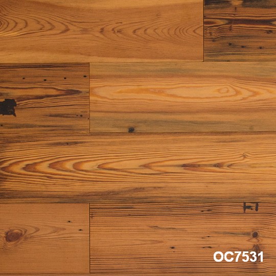 Reclaimed Heart Pine Engineered, Mohawk Zanzibar Reclaimed Antique Heart Pine Hardwood Flooring