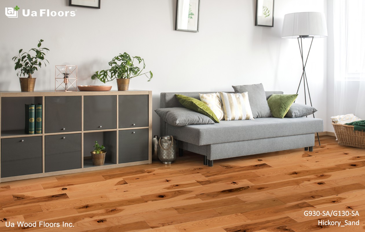 Ua Floors - PRODUCTS|Hickory-Sand Engineered Hardwood Flooring
