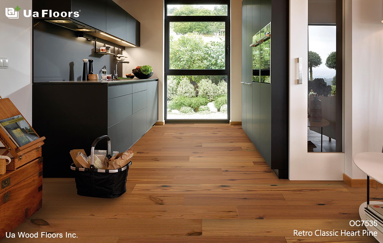 Ua Floors - PRODUCTS|Retro Classic Heart Pine Engineered Hardwood Flooring