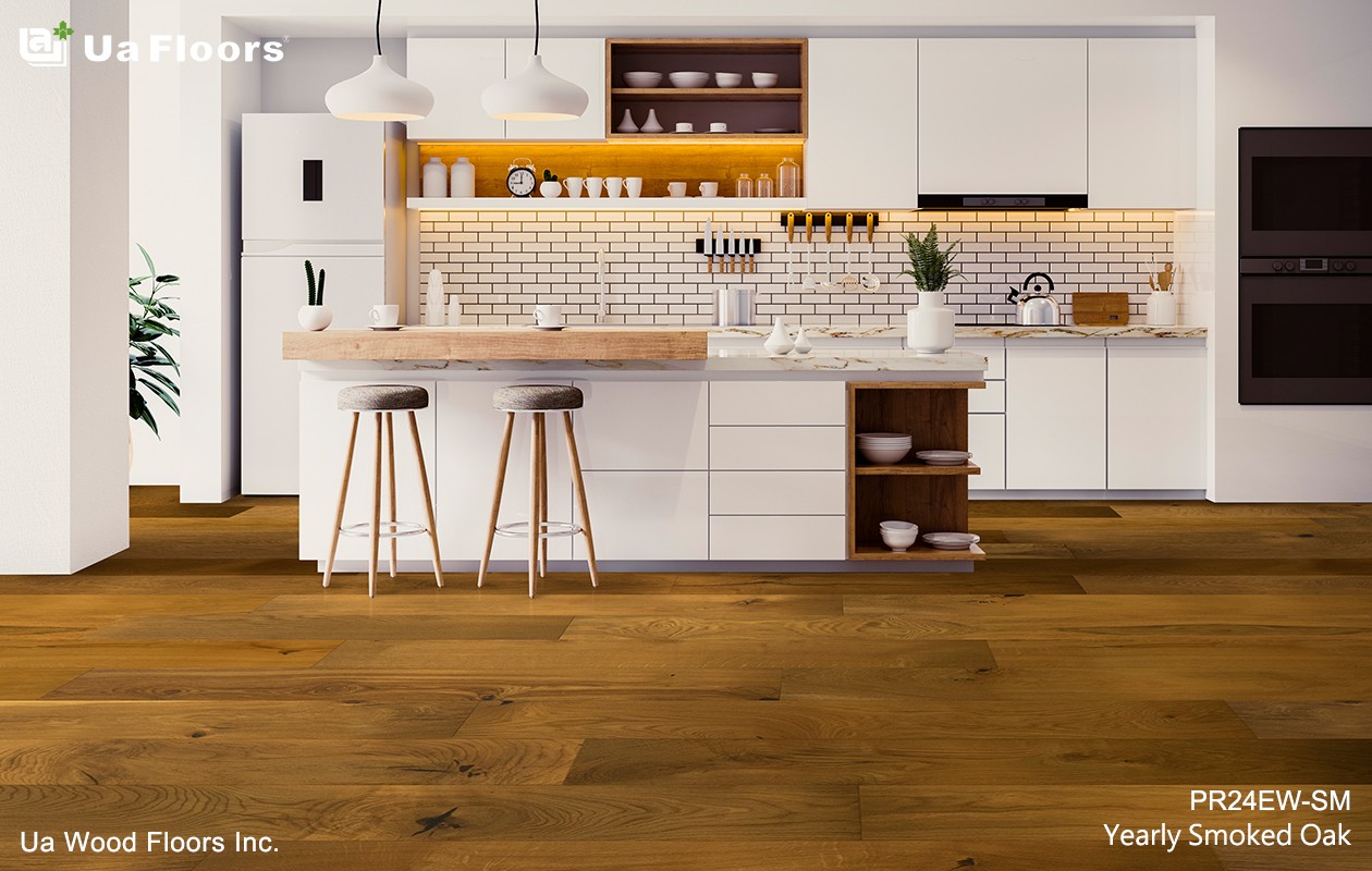 Ua Floors - PRODUCTS|Yearly Smoked Oak Engineered Hardwood Flooring