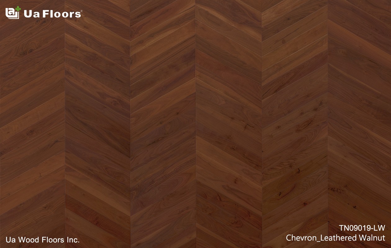 Ua Floors - PRODUCTS|Chevron_Leathered Walnut
