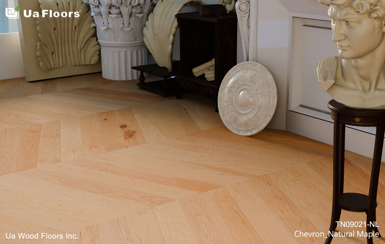 Ua Floors - PRODUCTS|Chevron_Natural Maple