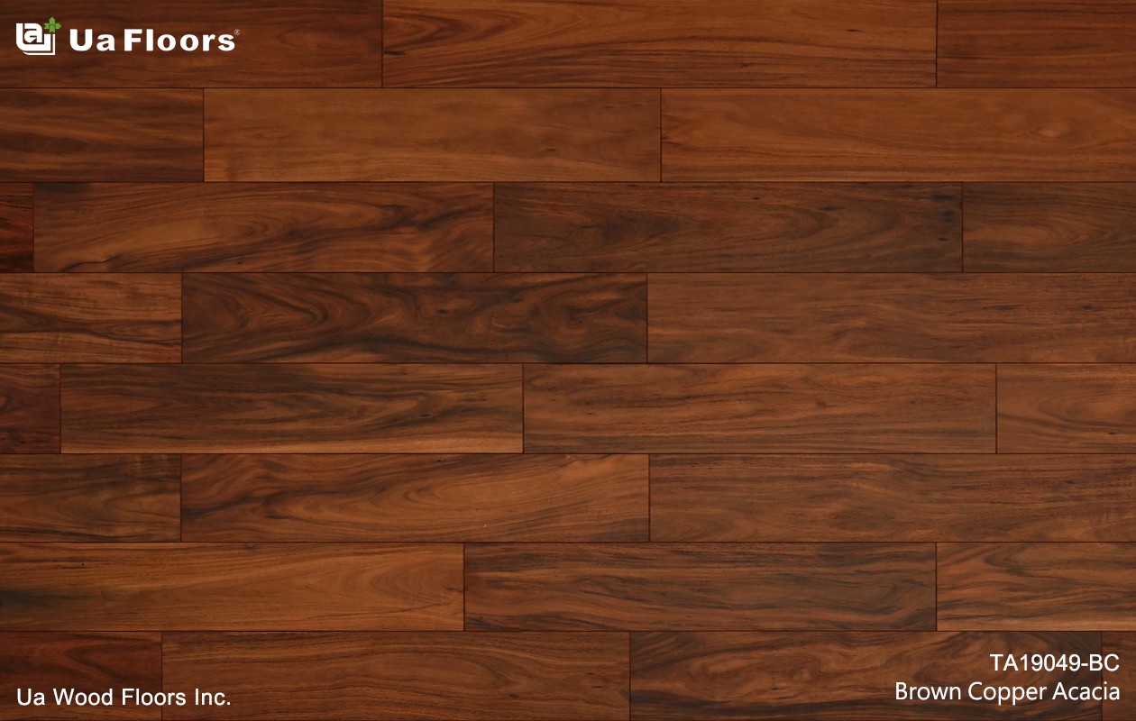 Ua Floors - PRODUCTS|Brown Copper Acacia Engineered Hardwood Flooring