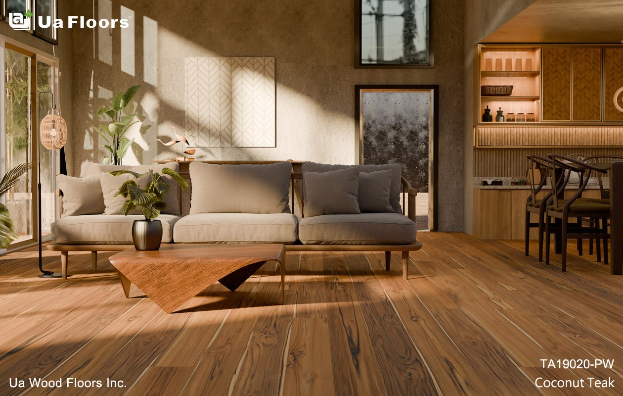 Ua Floors - PRODUCTS|Coconut Teak Engineered Hardwood Flooring