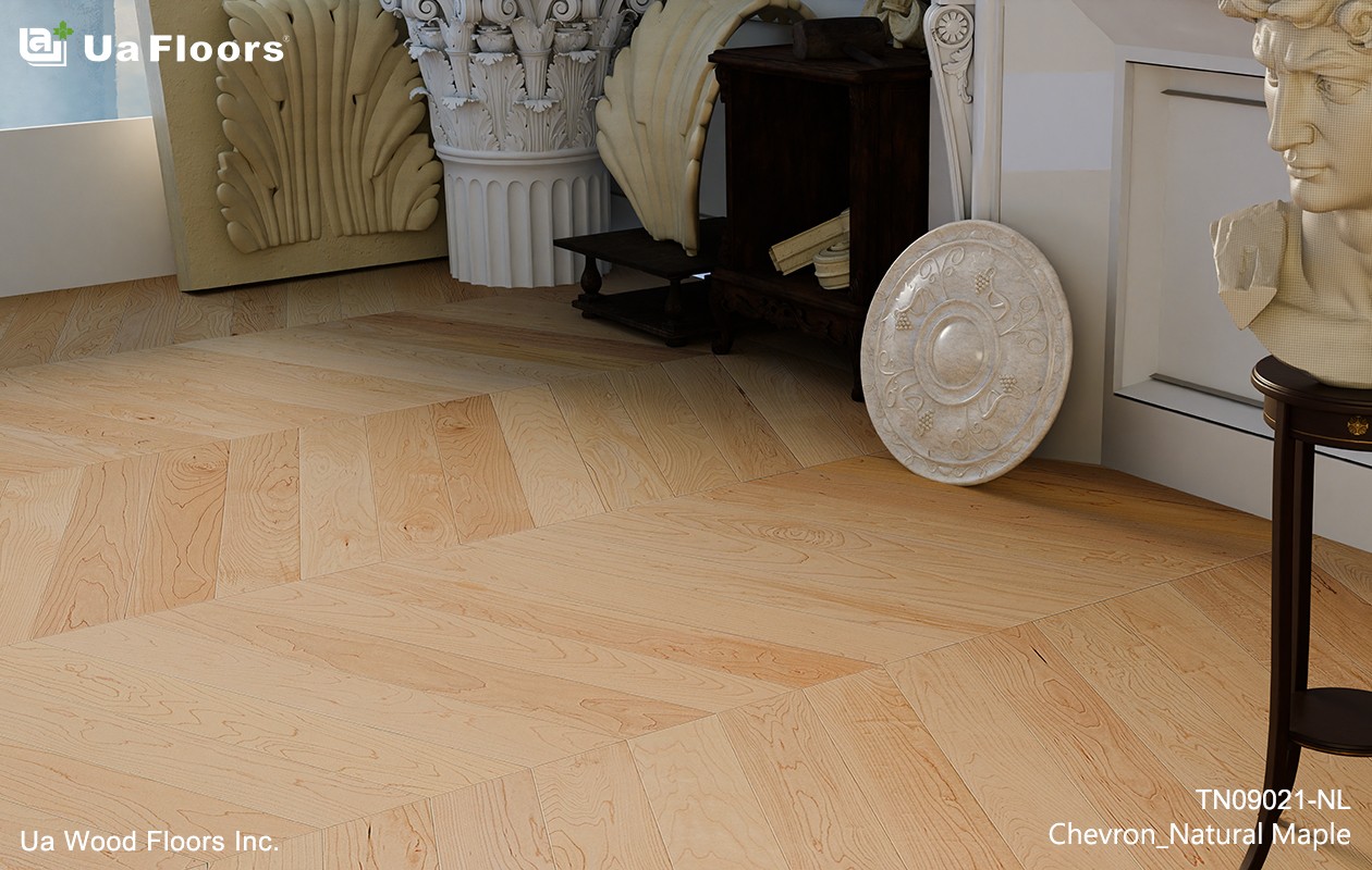 Ua Floors - PRODUCTS|Chevron_Natural Maple